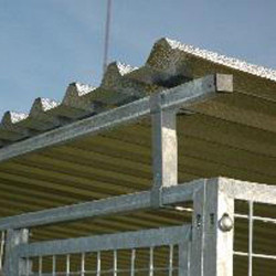 Canile di sostegno per il tetto per barra 25x25mm