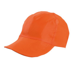 Cappellino bambino reversibile color cachi e arancione